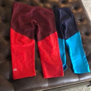 Red one!  Alo crop leggings large